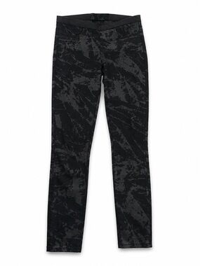 New Helmut Lang Black Camo Terra Print Pull On Stretch Denim Jegging 26